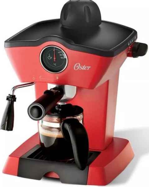 FutuTiendas - Cafetera De Vapor Para Espresso Y Cappuccino Roja